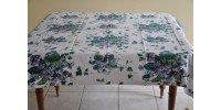Vintage All Cotton Floral Pattern Affordable Tablecloth